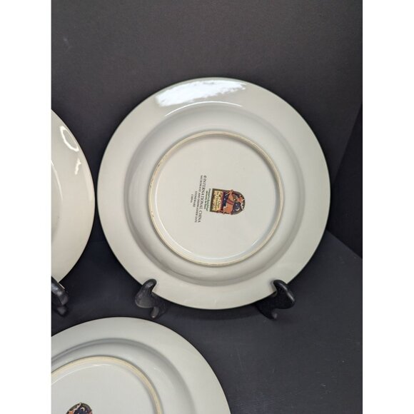 International China Stoneware Over The Housetops 9 1/4" Rimmed Bowl Lot of 3 - Picture 7 of 9